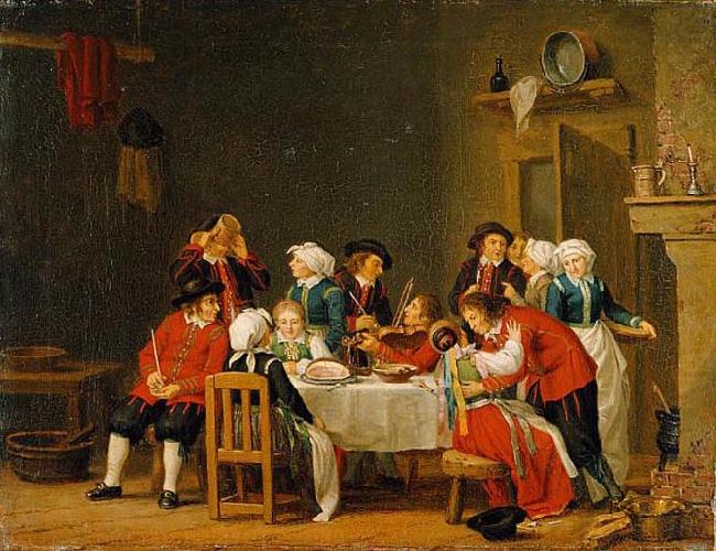 Pehr Hillestrom Convivial Scene in a Peasant Cottage china oil painting image